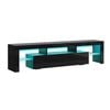 ALFORDSON Entertainment Unit 160cm LED Black