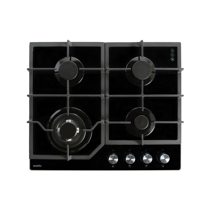 Esatto 60cm Gas On Glass Cooktop With Wok