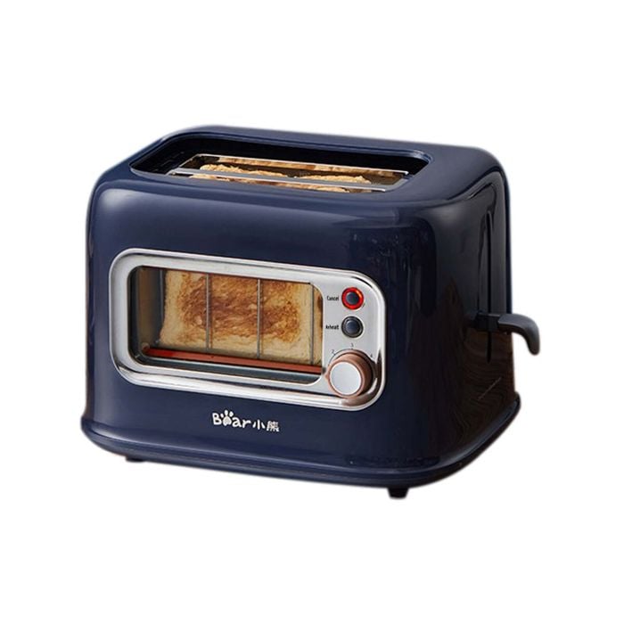 Bear Double Slots Bread Toaster With Glass Window DSL-C02X1