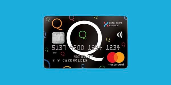 NZ Q credit card advertised on a blue background