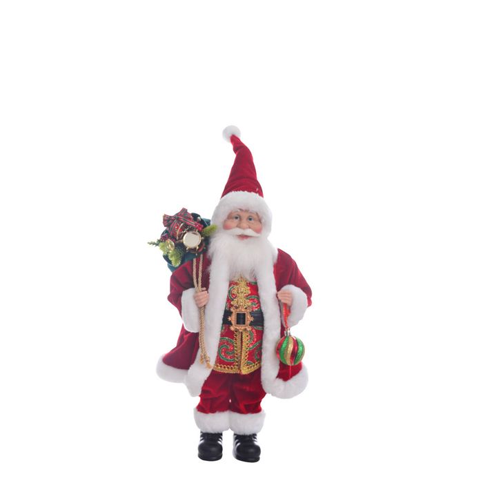 Gibson Gifts Classic Santa Claus Small Xmas Home/Living Room Decor 45x23cm