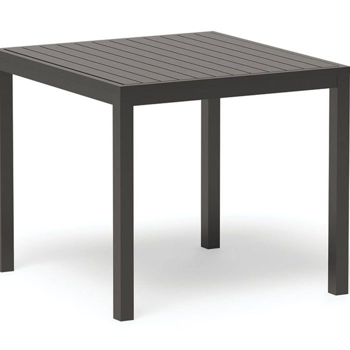 Halki Outdoor Table - Matte Charcoal - 90cm x 90cm