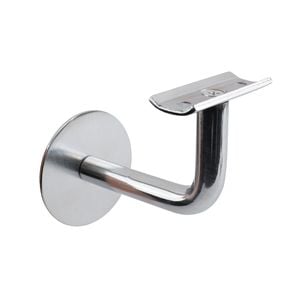 Carinya Chrome Curved Top Angle Handrail Bracket