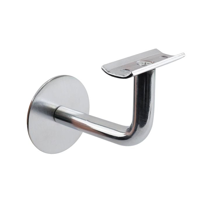 Carinya Chrome Curved Top Angle Handrail Bracket