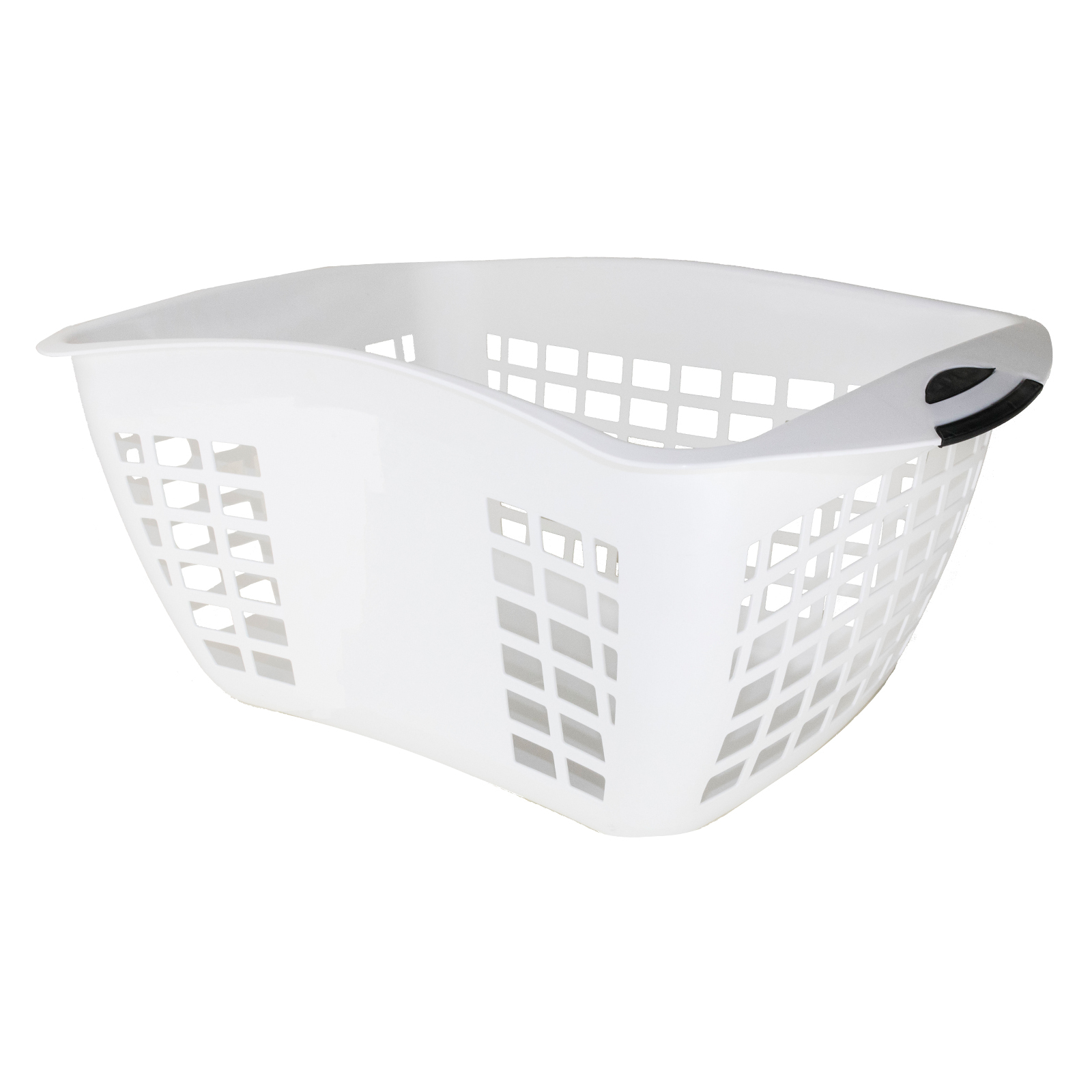 Homeleisure 45L Hip Hugger Laundry Basket - White