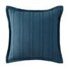 Bianca Ashcombe Square Blue Cotton Waffle Decor Cushion 43x43cm