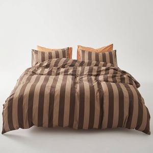 Gioia Casa 100% Cotton Eli Reversible Printed Quilt Cover Set - Queen