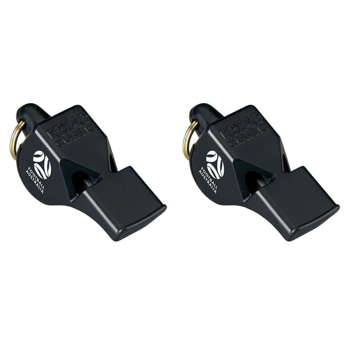 2PK Fox 40 Summit Whistle Official Football Australia Whistle Black