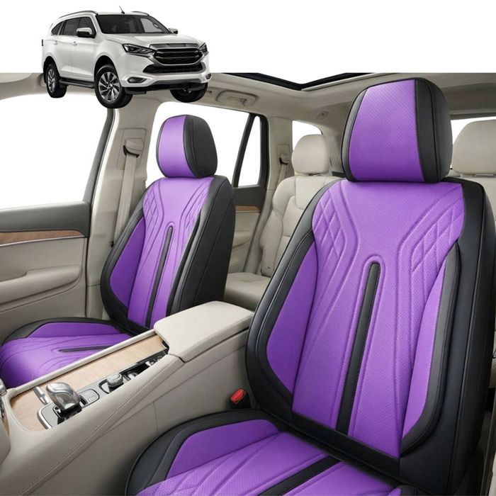 Australian Goose Front Seat Covers for Isuzu MU-X 2021 - Current (RJ) - PU Leather, Purple (2pc)