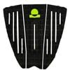 Summer vibes 3-Piece Grom Size Surfboard Tail Pad / Deck Grip / Traction - Yellow