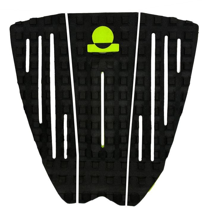 Summer vibes 3-Piece Grom Size Surfboard Tail Pad / Deck Grip / Traction - Yellow