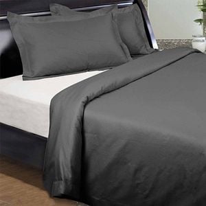 Kingtex 1350TC Quilt Cover Set Charcoal Super King