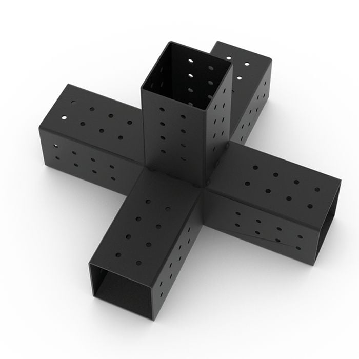 Toja Grid QUINT 5 Arm Pergola Structure Expansion Bracket with SOLO for 90 x 90 Posts