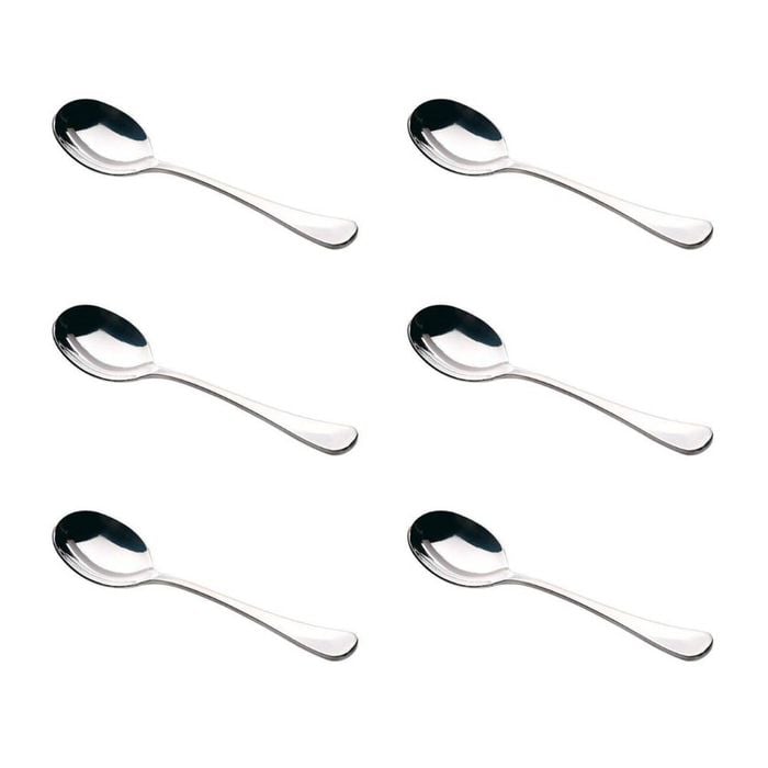 6x Maxwell & Williams Cosmopolitan Stainless Steel Soup Spoon Coffee/ice Cream