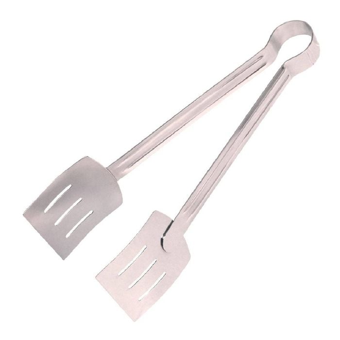 Vogue Serving Tongs Stainless Steel 240mm Commercial Kitchen Food Service Tongs