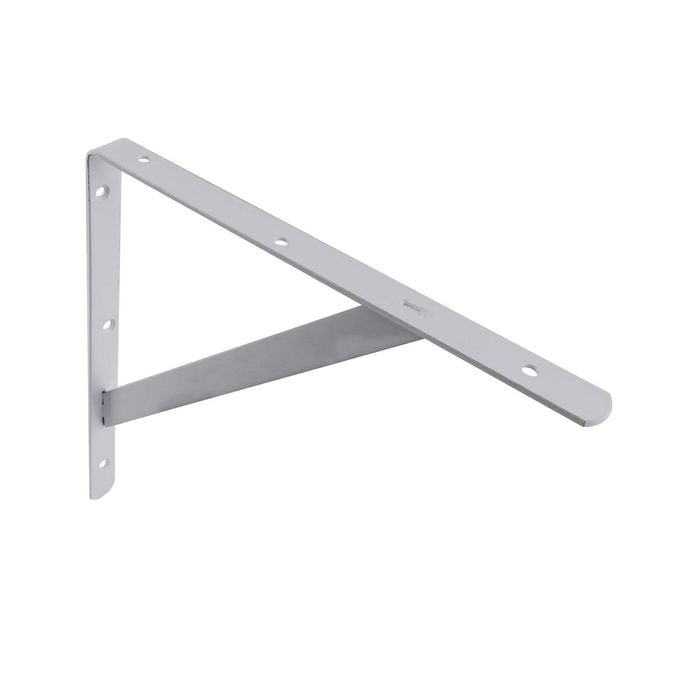 Carinya 300 x 300mm White Heavy Duty Straight Stayed Bracket