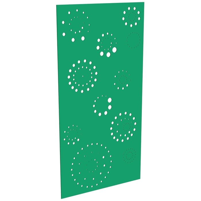 ProtectorAl 300-1200w x 1201-2400h Light Green/Gloss White Fireworks Unframed Composite Deco Panel