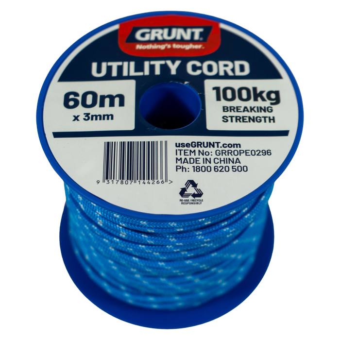 GRUNT 3mm x 60m Utility Cord Roll