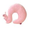 Catzon Plush Squirrel Neck Pillow Funny Nap Cushion-Pink