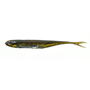 Fish Arrow Flash J Split 4" Soft Plastic Fishing Lure 01 Green Pumpkin / Silver