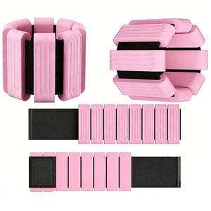 Fohoa 2 Pack Adjustable Ankle Wrist Weights 1lb Each (pink)