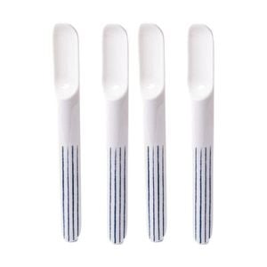 2x 2pc Prepara Taco Spoon Coastal Stripe Kitchenware Melamine - White/Blue