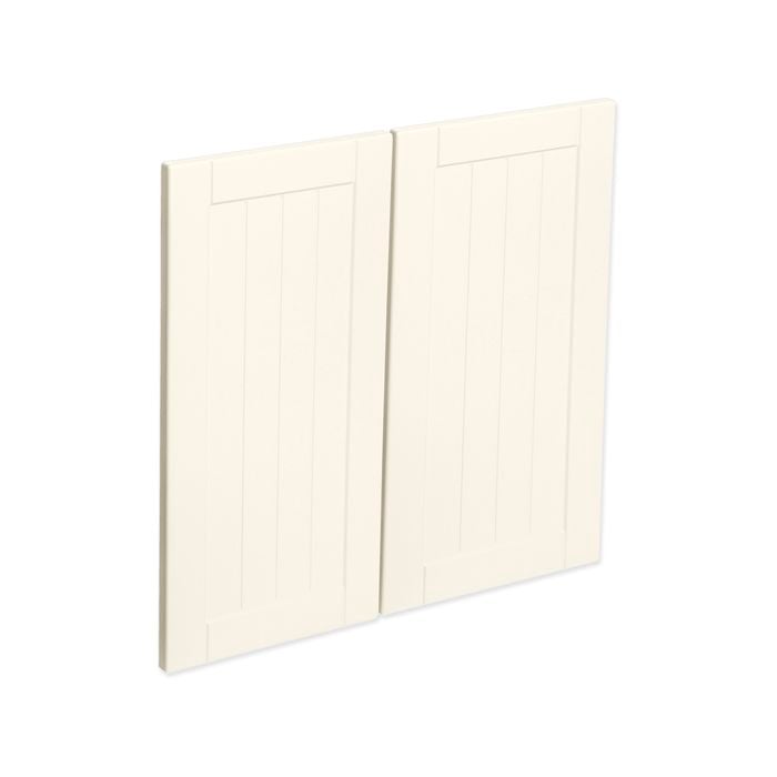 Kaboodle 600mm Antique White Country Rangehood Cabinet Doors - 2 Pack