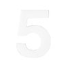 Sandleford 50mm Mode White Self Adhesive Number 5