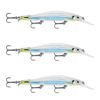 3x Rapala 12cm RipStop Shallow Jerkbait Hard Body Fishing Lures - Albino Shiner