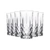 RCR Crystal Orchestra Cut Glass Highball Cocktail Glasses Tumblers Set - 396ml - Pack of 6