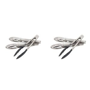 2 x 3pc Wiltshire Mini Stainless Steel Kitchen Cooking Tongs 18cm