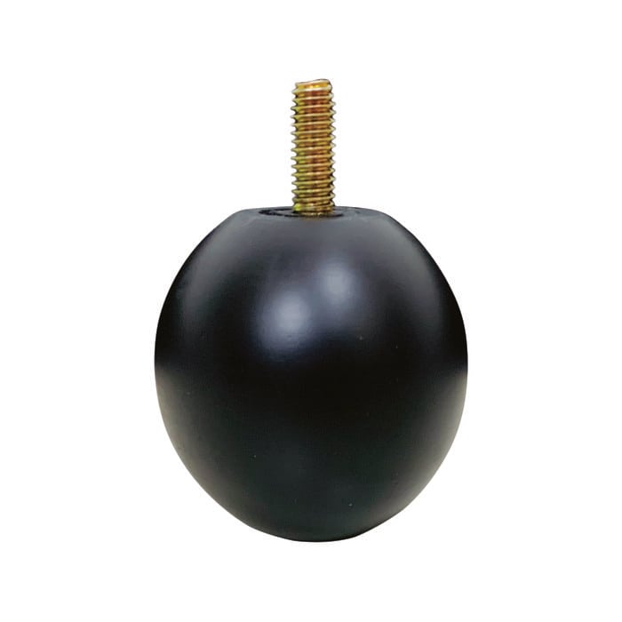 Adoored 70 x 70mm Black Ball Furniture Leg
