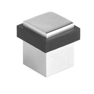 Lemaar 40 x 40mm Chrome Plated Square Floor Mount Door Stop
