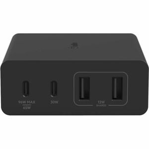 Belkin BoostCharge Pro 108 W AC Adapter - Universal Adapter - USB - USB Type-C - For MacBook Pro, iPhone - Black