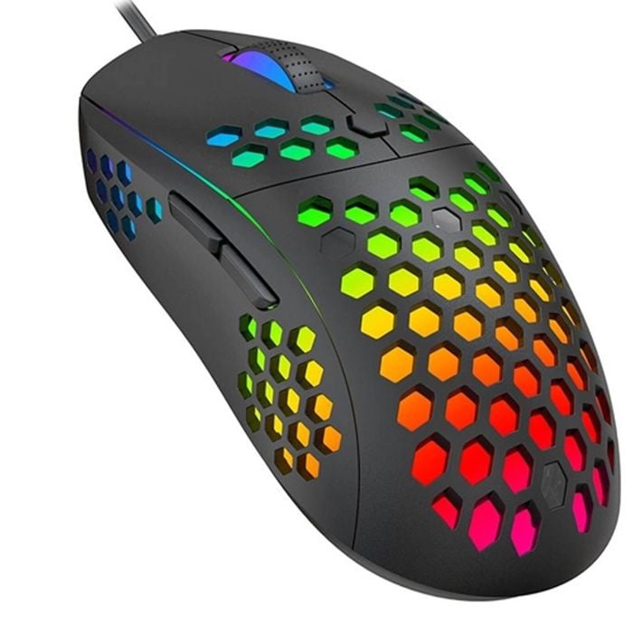 Havit MS878 RGB Backlit Light Durable Honeycomb 10000 DPI Gaming Mouse