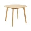 Cusco 100cm Round Dining Table Scandinavian Style Solid Rubberwood Natural