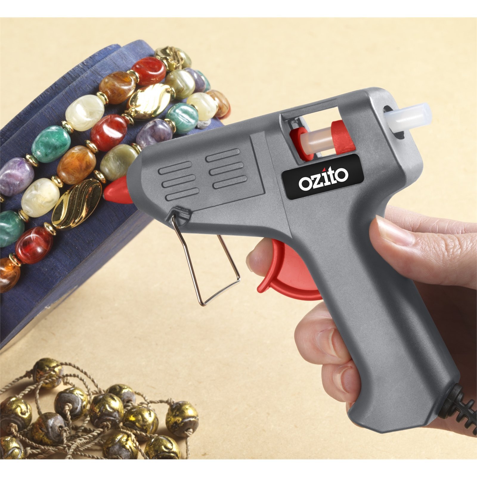 Ozito 10W Trigger Flow Glue Gun Bunnings Australia