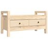 vidaXL Hall Bench Pine Entryway Storage Cabinet Shelf Organiser