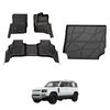 AUSGO Floor Mats & Boot Liner Set for Land Rover Defender L663 Series 110 5-Seat 2020-Onwards Car Floor Liners Cargo Mat