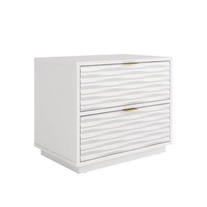 Sauder Morgan Main Side Unit Bedside Drawer Unit 2 Drawers White