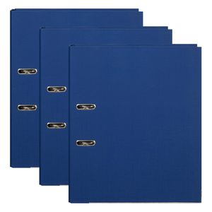 3x Marbig Pe Lever Arch File Folder A4 Document Paper Organiser Holder Blue