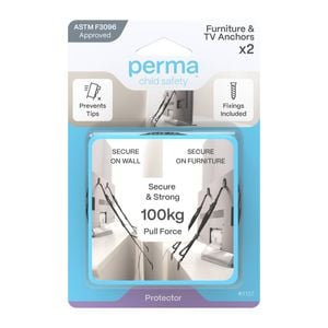 Perma Child Safety TV and Furniture Anchors - 2 Pack