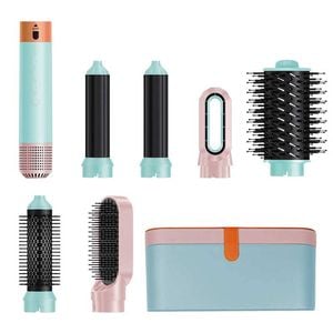 Catzon 6in1 Air Styler Hairdryer Brush Set for All Hair Types-Macaron
