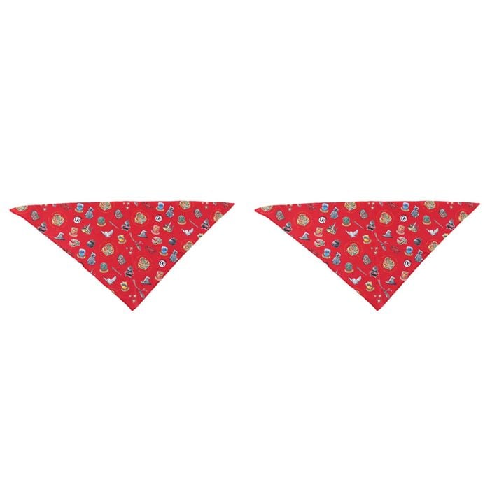 2PK Harry Potter Dog Bandana Neck Accessory Large 44cm - Red