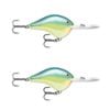 2x Rapala Dives to 20ft Crankbait Lures with Deep Diving Metal Disc - Caribbean