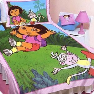 Disney Dora The Explorer Licensed Quilt Cover Set Friends Double