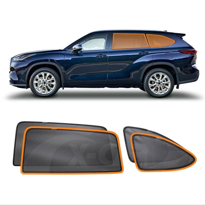 Port Rear Window Sun Shade for Toyota KLUGER 2021-Onwards Car Sun Blind Mesh
