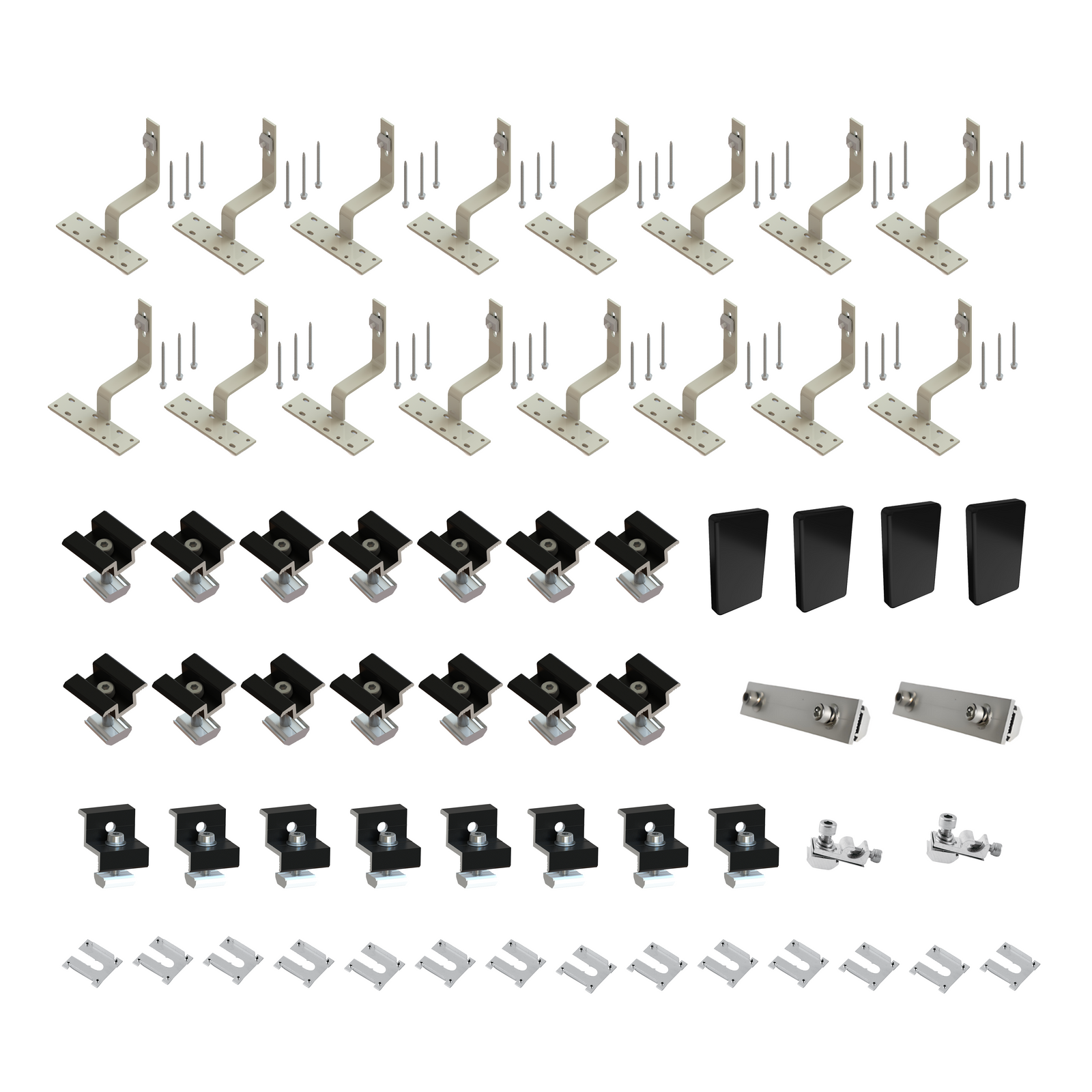 Black Tile Kit 30/35mm for 8 Solar Panels product image