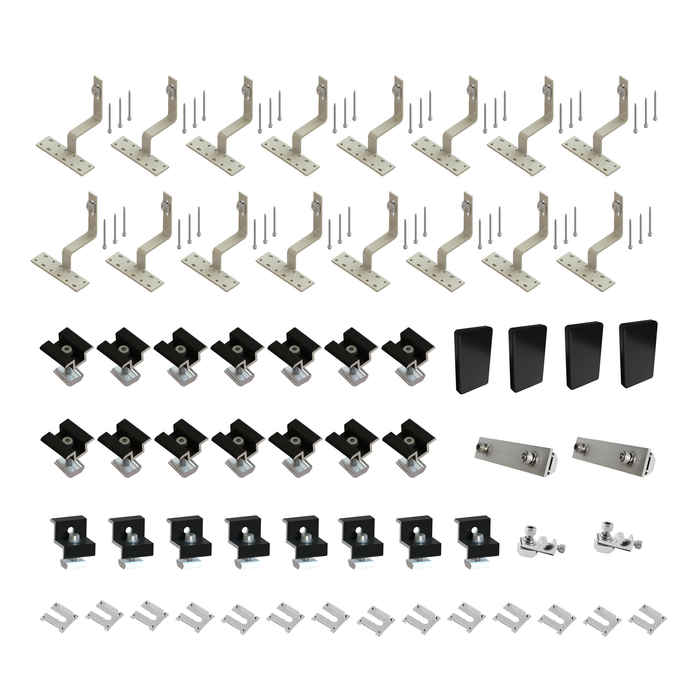 Black Tile Kit 30/35mm for 8 Solar Panels