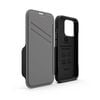 Efm Monaco Leather Wallet Case Armour With D3o 5g Signal Plusfor Iphone 13 Pro (6.1" Pro) - Black/space Grey